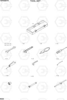 6020 TOOL SET 15PA/40TA-7, Hyundai