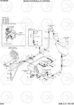 2040 MAIN HYDRAULIC PIPING 16/18/20B-7, Hyundai