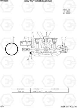 3071 MCV TILT SECTION(NEW) 16/18/20B-7, Hyundai