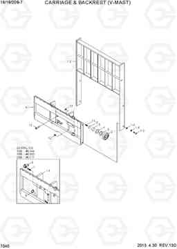 7040 CARRIAGE & BACKREST(V-MAST) 16/18/20B-7, Hyundai