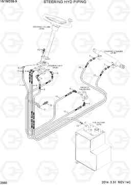 2060 STEERING HYD PIPING 16/18/20B-9, Hyundai