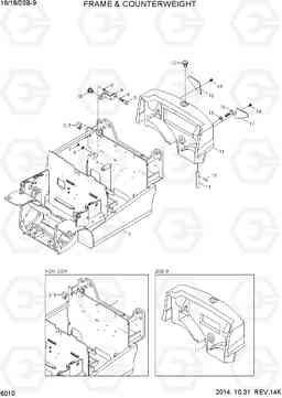 6010 FRAME & COUNTERWEIGHT 16/18/20B-9, Hyundai