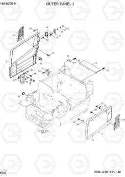 6040 OUTER PANEL 3 16/18/20B-9, Hyundai