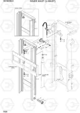 7020 INNER MAST (V-MAST) 16/18/20B-9, Hyundai