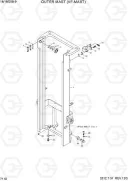 7110 OUTER MAST (VF-MAST) 16/18/20B-9, Hyundai