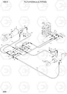 3050 TILT HYDRAULIC PIPING 180D-9, Hyundai