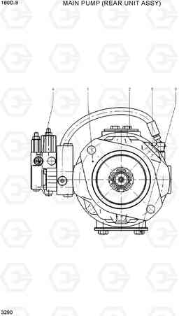 3290 MAIN PUMP (REAR UNIT ASSY) 180D-9, Hyundai