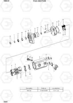 3340 FAN MOTOR 180D-9, Hyundai