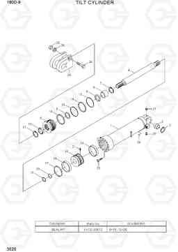 3520 TILT CYLINDER 180D-9, Hyundai