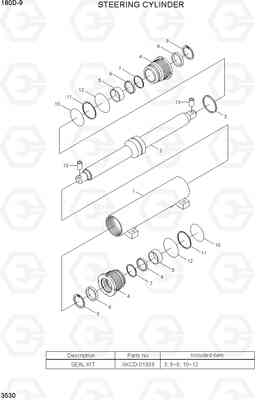 3530 STEERING CYLINDER 180D-9, Hyundai