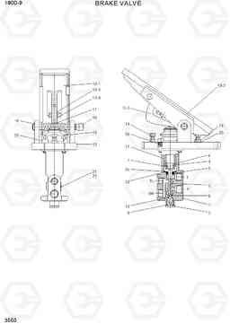 3550 BRAKE VALVE 180D-9, Hyundai