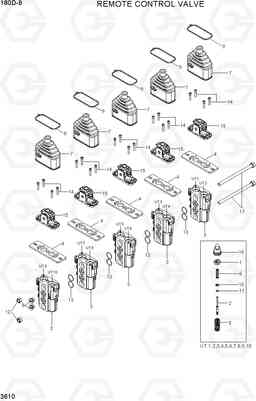 3610 REMOTE CONTROL VALVE 180D-9, Hyundai