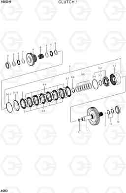 4080 CLUTCH 1 180D-9, Hyundai