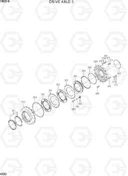 4330 DRIVE AXLE 3 180D-9, Hyundai