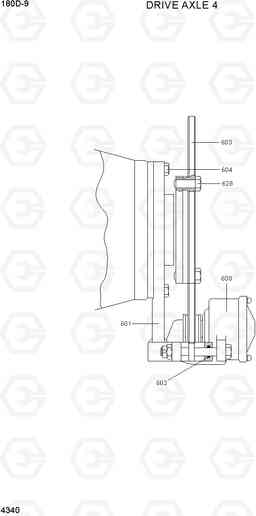 4340 DRIVE AXLE 4 180D-9, Hyundai