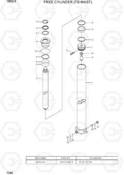 7265 FREE CYLINDER (TS-MAST) 180D-9, Hyundai