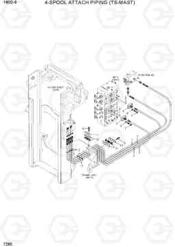 7285 4-SPOOL ATTACH PIPING (TS-MAST) 180D-9, Hyundai