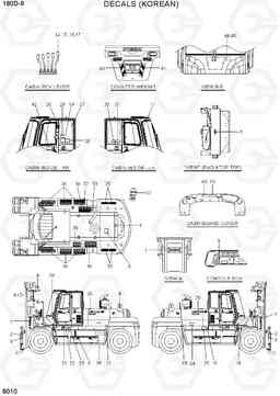 8010 DECALS (KOREAN) 180D-9, Hyundai