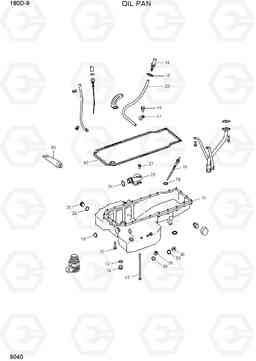 9040 OIL PAN 180D-9, Hyundai