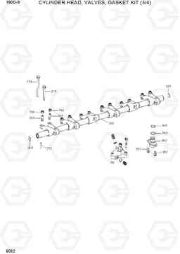 9052 CYLINDER HEAD,VALVES,GASKET KIT (3/4) 180D-9, Hyundai
