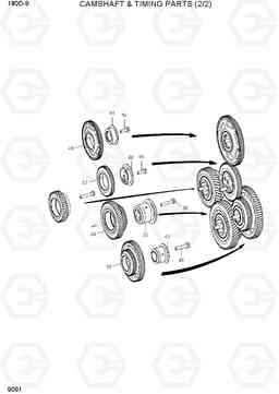 9091 CAMSHAFT AND TIMING PARTS (2/2) 180D-9, Hyundai