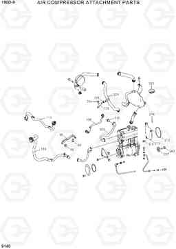 9140 AIR COMPRESSOR ATTACHMENT PARTS 180D-9, Hyundai