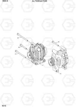 9210 ALTERNATOR 180D-9, Hyundai