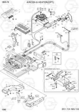 1060 AIRCON & HEATER(OPT) 180D-7E, Hyundai