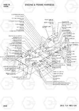 2040 ENGINE & FRAME HARNESS 180D-7E, Hyundai