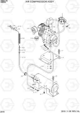 2070 AIR COMPRESSOR ASSY 180D-7E, Hyundai