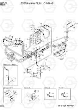 3070 STEERING HYDRAULIC PIPING 180D-7E, Hyundai