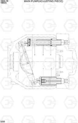 3250 MAIN PUMP(ADJUSTING PIECE) 180D-7E, Hyundai