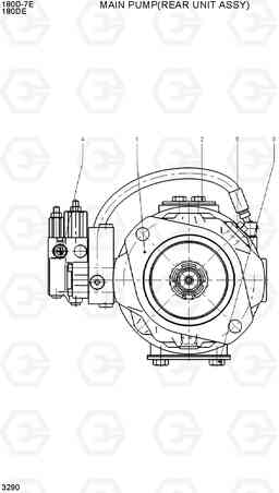 3290 MAIN PUMP(REAR UNIT ASSY) 180D-7E, Hyundai