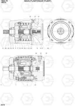 3310 MAIN PUMP(REAR PUMP) 180D-7E, Hyundai