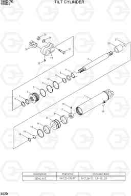 3520 TILT CYLINDER 180D-7E, Hyundai