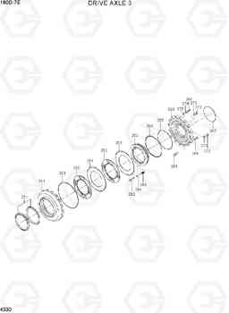 4330 DRIVE AXLE 3 180D-7E, Hyundai