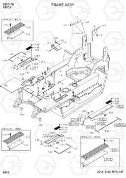 6010 FRAME ASSY 180D-7E, Hyundai