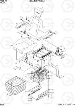 6091 LONG BACK,W/T HEATED ,LEATHER 180D-7E, Hyundai