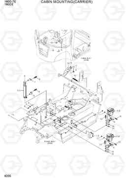 6205 CABIN MOUNTING(CARRIER) 180D-7E, Hyundai