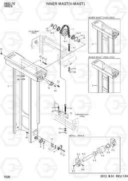 7020 INNER MAST(V-MAST) 180D-7E, Hyundai