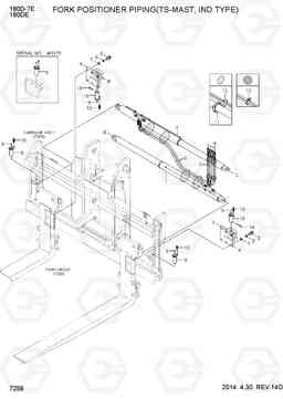 7259 FORK POSI PIPING (TS-MAST, IND, 120 DIA) 180D-7E, Hyundai