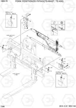 7266 FORK POSI PIPING (TS-MAST, TS496) 180D-7E, Hyundai