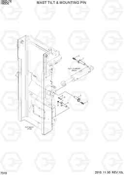 7310 MAST TILT & MOUNTING PIN 180D-7E, Hyundai