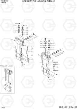 7340 SEPARATOR HOLDER GROUP 180D-7E, Hyundai