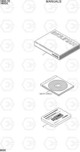 8030 MANUALS 180D-7E, Hyundai