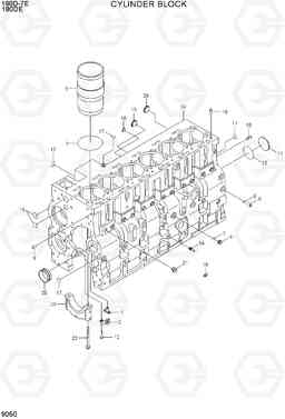 9050 CYLINDER BLOCK 180D-7E, Hyundai