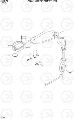 9120 CRANKCASE BREATHER 180D-7E, Hyundai