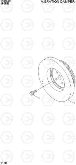 9150 VIBRATION DAMPER 180D-7E, Hyundai