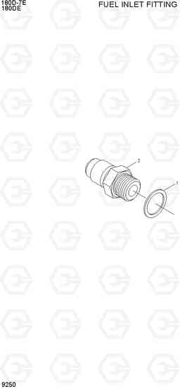 9250 FUEL INLET FITTING 180D-7E, Hyundai