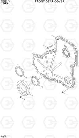9320 FRONT GEAR COVER 180D-7E, Hyundai